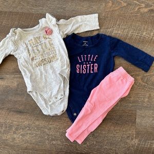 Carter’s 6 month baby girl bundle